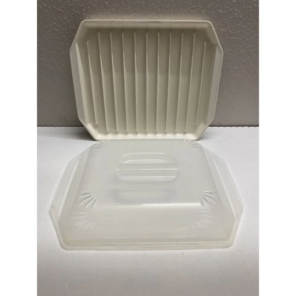 VTG Nordic Ware Microwave or Conventional Oven Compact Bacon Rack Tray W/Lid 401